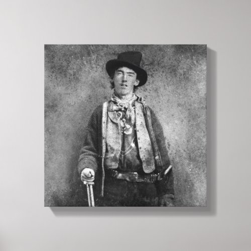 Henry McCarty Billy the Outlaw Kid of Old West Canvas Print