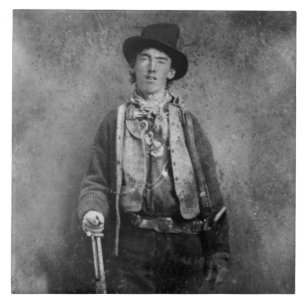 Henry McCarty, Billy the Outlaw Kid of Old West Ceramic Tile
