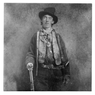 Henry McCarty, Billy the Outlaw Kid of Old West Ceramic Tile