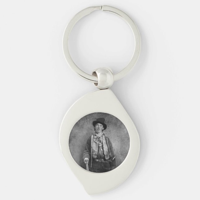Henry McCarty, Billy the Outlaw Kid of Old West Keychain (Front)