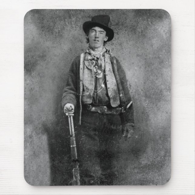 Henry McCarty, Billy the Outlaw Kid of Old West Mouse Pad (Front)