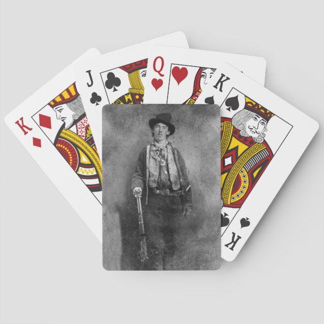 Henry McCarty, Billy the Outlaw Kid of Old West Poker Cards (Back)
