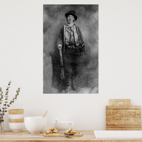 Henry McCarty Billy the Outlaw Kid of Old West Poster