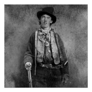 Henry McCarty, Billy the Outlaw Kid of Old West Poster