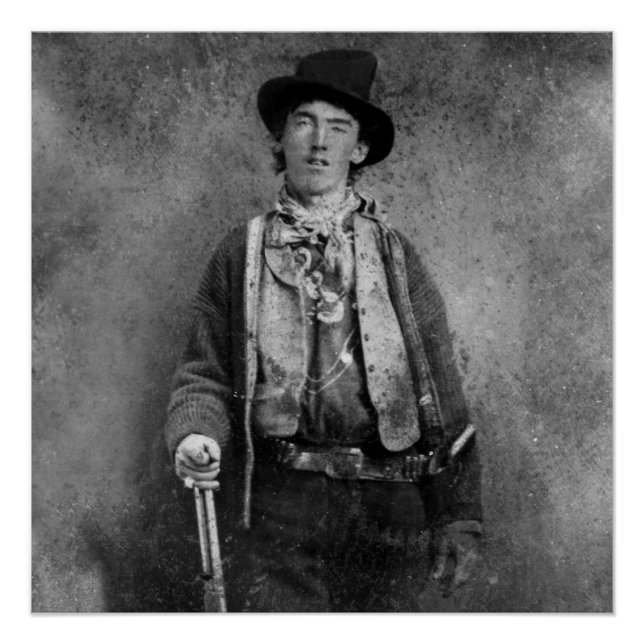 Henry McCarty, Billy the Outlaw Kid of Old West Poster (Front)