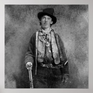 Henry McCarty, Billy the Outlaw Kid of Old West Poster