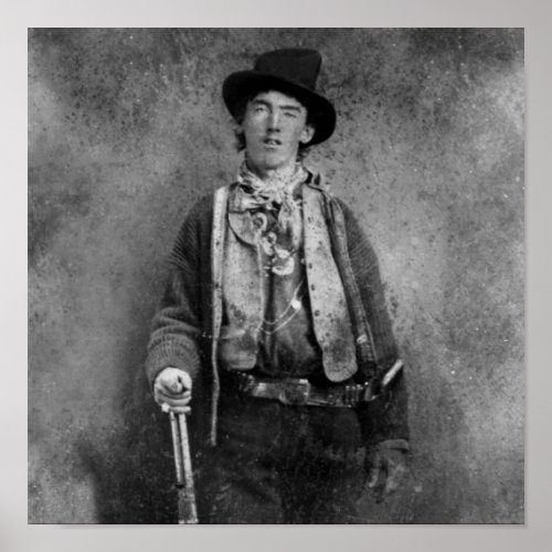 Henry McCarty Billy the Outlaw Kid of Old West Poster