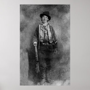 Henry McCarty, Billy the Outlaw Kid of Old West Poster