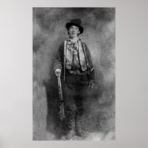 Henry McCarty Billy the Outlaw Kid of Old West Poster