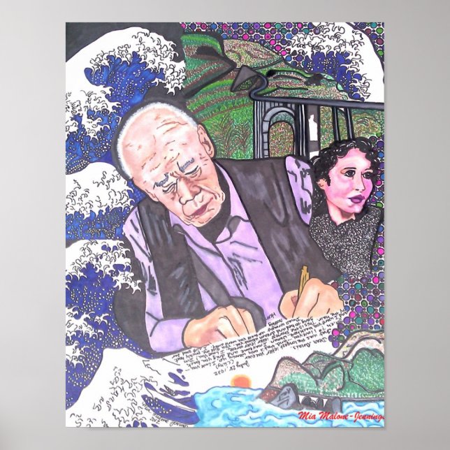 Henry Miller, Anais Nin and Big Sur Poster (Front)