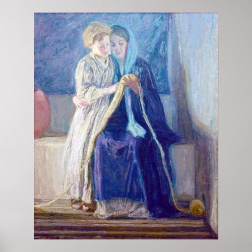 Henry Ossawa Tanner Christ and His Mother Studying Poster