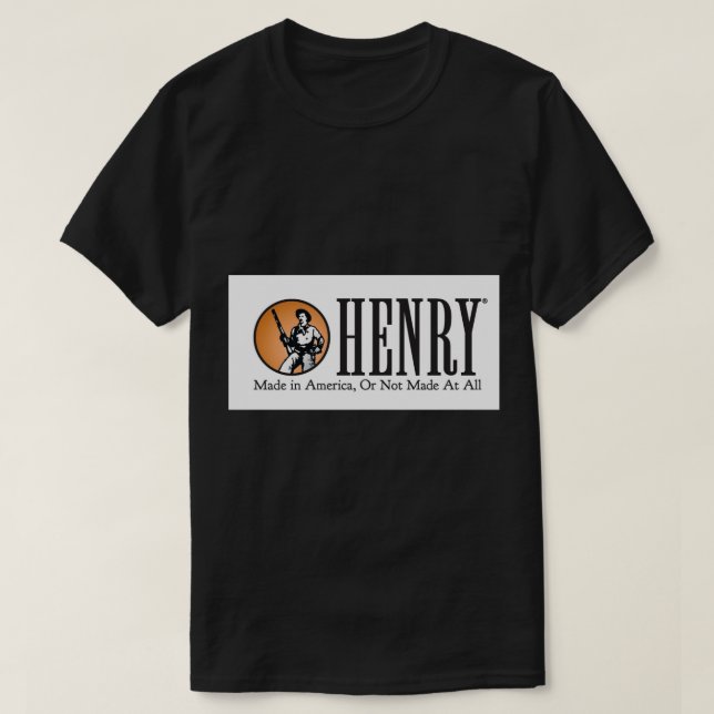 Henry Repeating Arms Logo Sticker T-Shirt (Design Front)