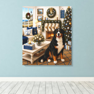  Henry, The Bernie’s Mountain Dog Canvas Print