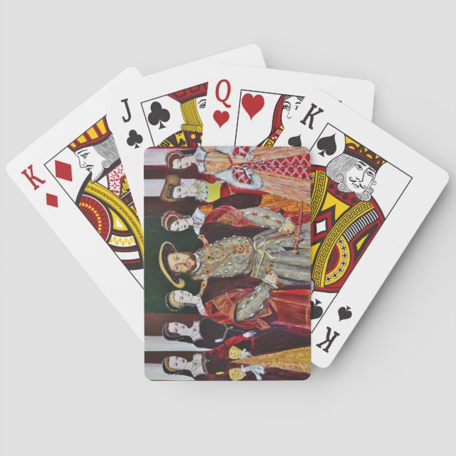Henry The Eighth and His Six Wives Poker Cards (Back)
