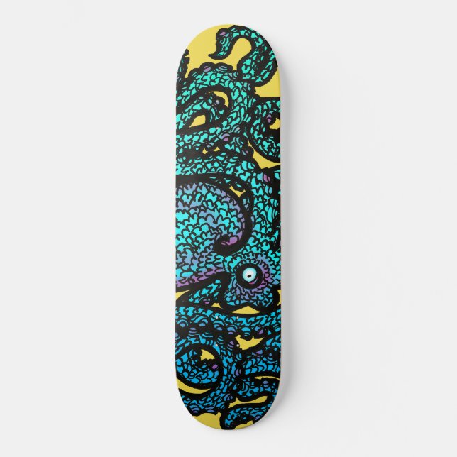 Henry the Happy Octopus Skateboard (Front)