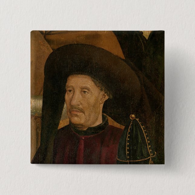 Henry the Navigator  detail from the Polyptych Button (Front)