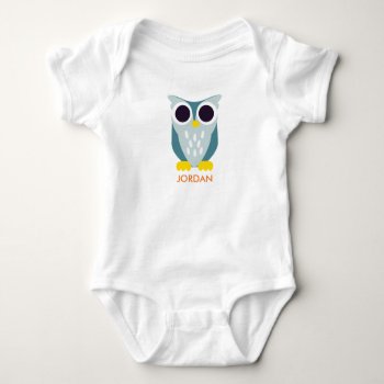 Henry The Owl Baby Bodysuit by peekaboobarn at Zazzle