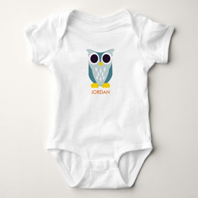 Henry the Owl Baby Bodysuit (Front)