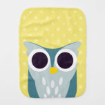 Henry the Owl Burp Cloth