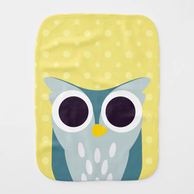 owl burp cloths