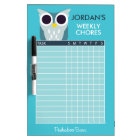 Henry the Owl Chore Chart Dry-Erase Board