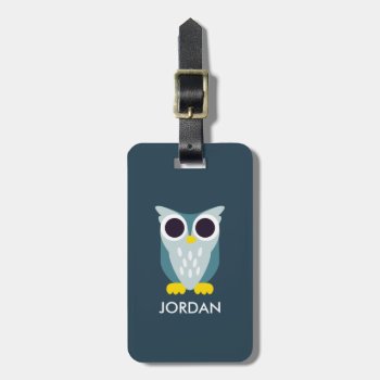 Henry The Owl Luggage Tag by peekaboobarn at Zazzle