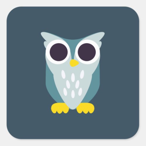 Henry the Owl Square Sticker