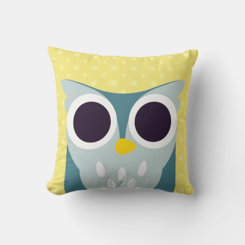 Henry the Owl Throw Pillow
