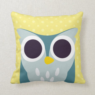 Henry the Owl Throw Pillow