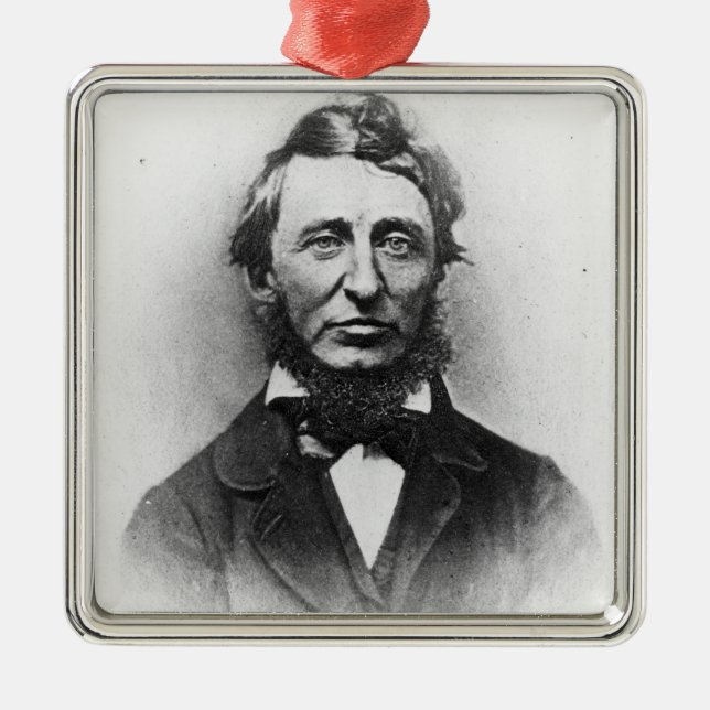 Henry Thoreau Metal Ornament (Front)