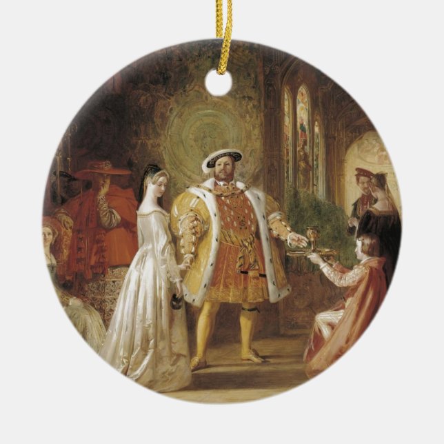 Henry VIII and Anne Boleyn Ceramic Ornament (Front)