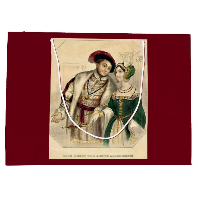Henry VIII and Anne Boleyn Large Gift Bag (Back)