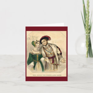 Henry VIII and Anne Boleyn Note Card