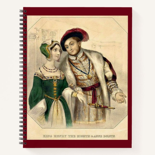 Henry VIII and Anne Boleyn Notebook (Front)