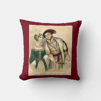 Henry VIII and Anne Boleyn Throw Pillow