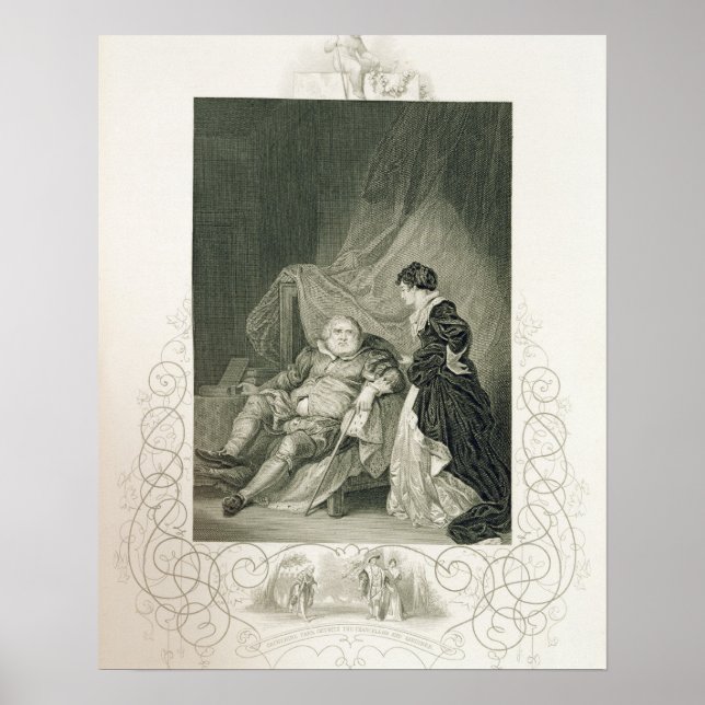 Henry VIII and Catherine Parr, in the play Henry V Poster (Front)