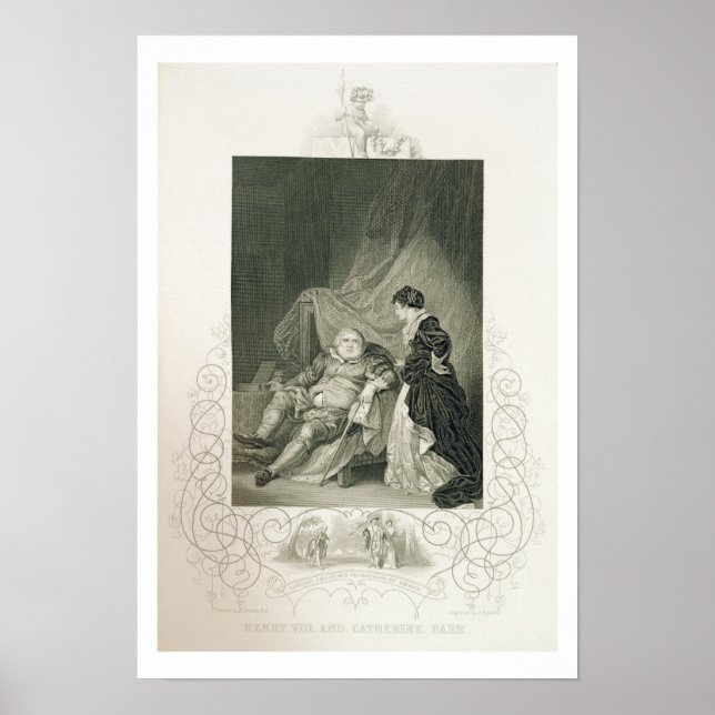 Henry VIII and Catherine Parr, in the play Henry V Poster (Front)