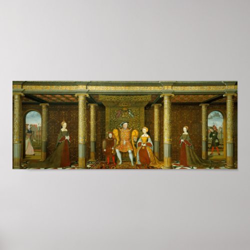 Henry VIII and his Family Poster