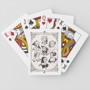 Henry VIII and wives Playing Cards