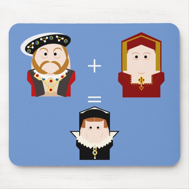 Henry VIII + Catherine of Aragon = Mary I Mouse Pad (Front)