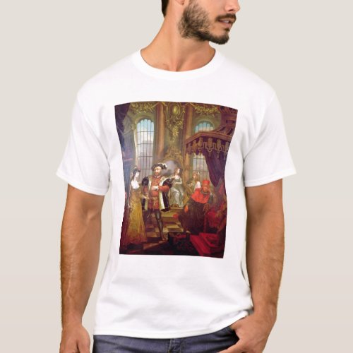 Henry VIII  introducing Anne Boleyn at court T_Shirt