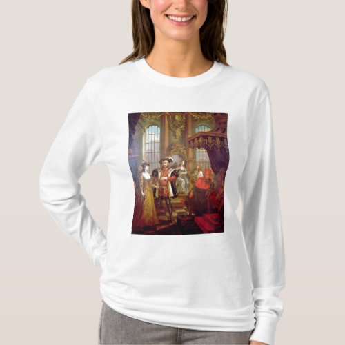 Henry VIII  introducing Anne Boleyn at court T_Shirt