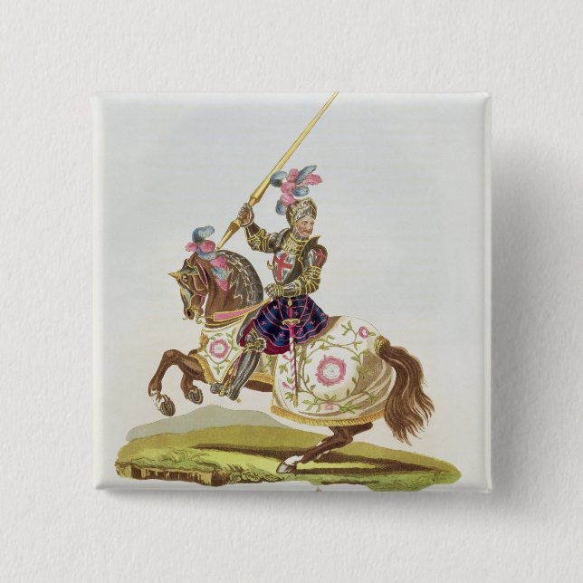 Henry VIII, King of England (1491-1547) 1525, from Pinback Button (Front)