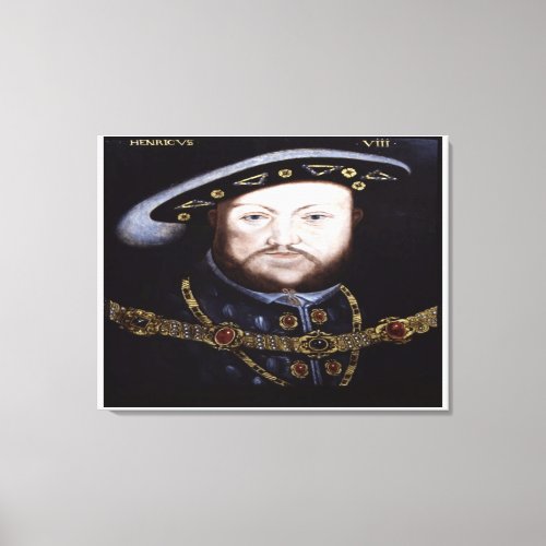 HENRY VIII KING OF ENGLAND CANVAS PRINT