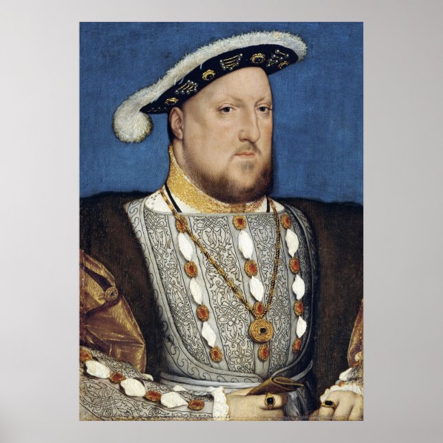 Henry VIII of England - Hans Holbien the Younger Poster (Front)