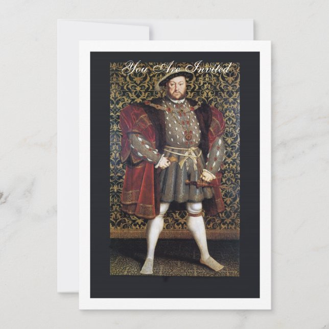 Henry VIII Portrait Invitation (Front)
