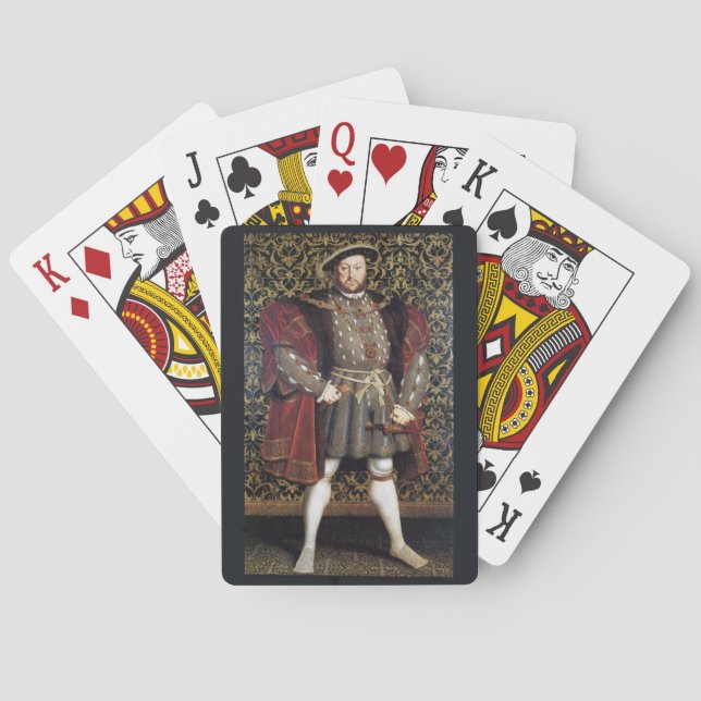 Henry VIII Portrait Poker Cards (Back)