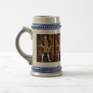 Henry VIII Tudors History King England six Wives Beer Stein