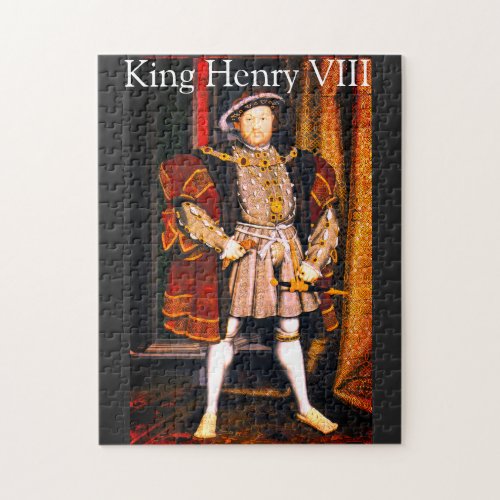 Henry VIII Tudors History King England six Wives J Jigsaw Puzzle