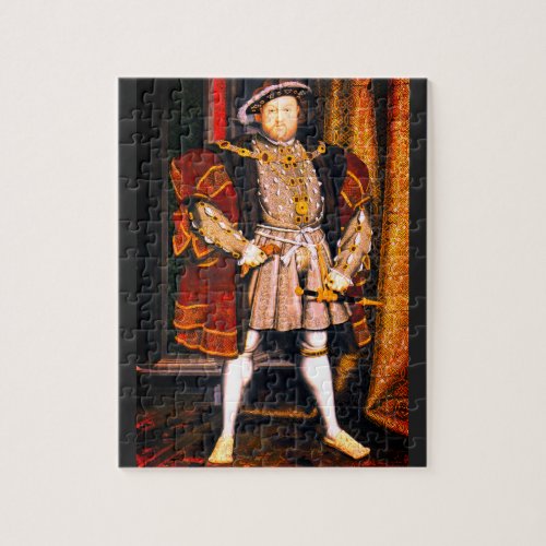 Henry VIII Tudors History King England six Wives Jigsaw Puzzle